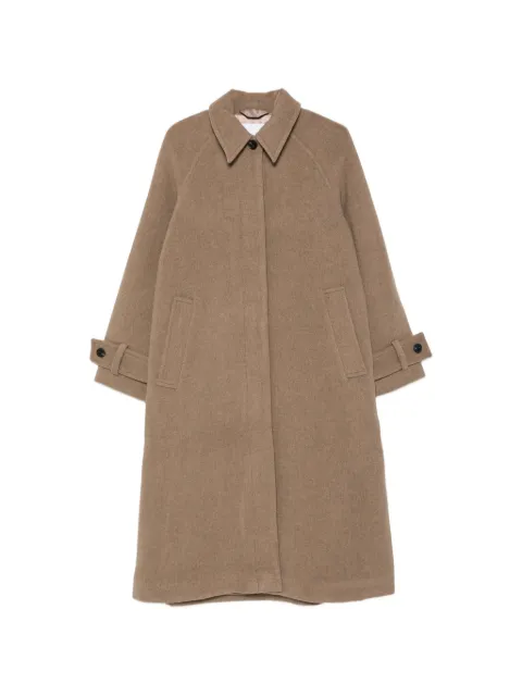 SAMSOE SAMSOE Alma raglan-sleeve single-breasted coat