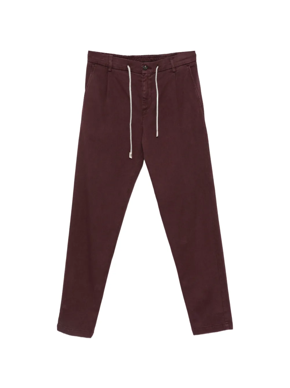 Eleventy drawstring pleated trousers