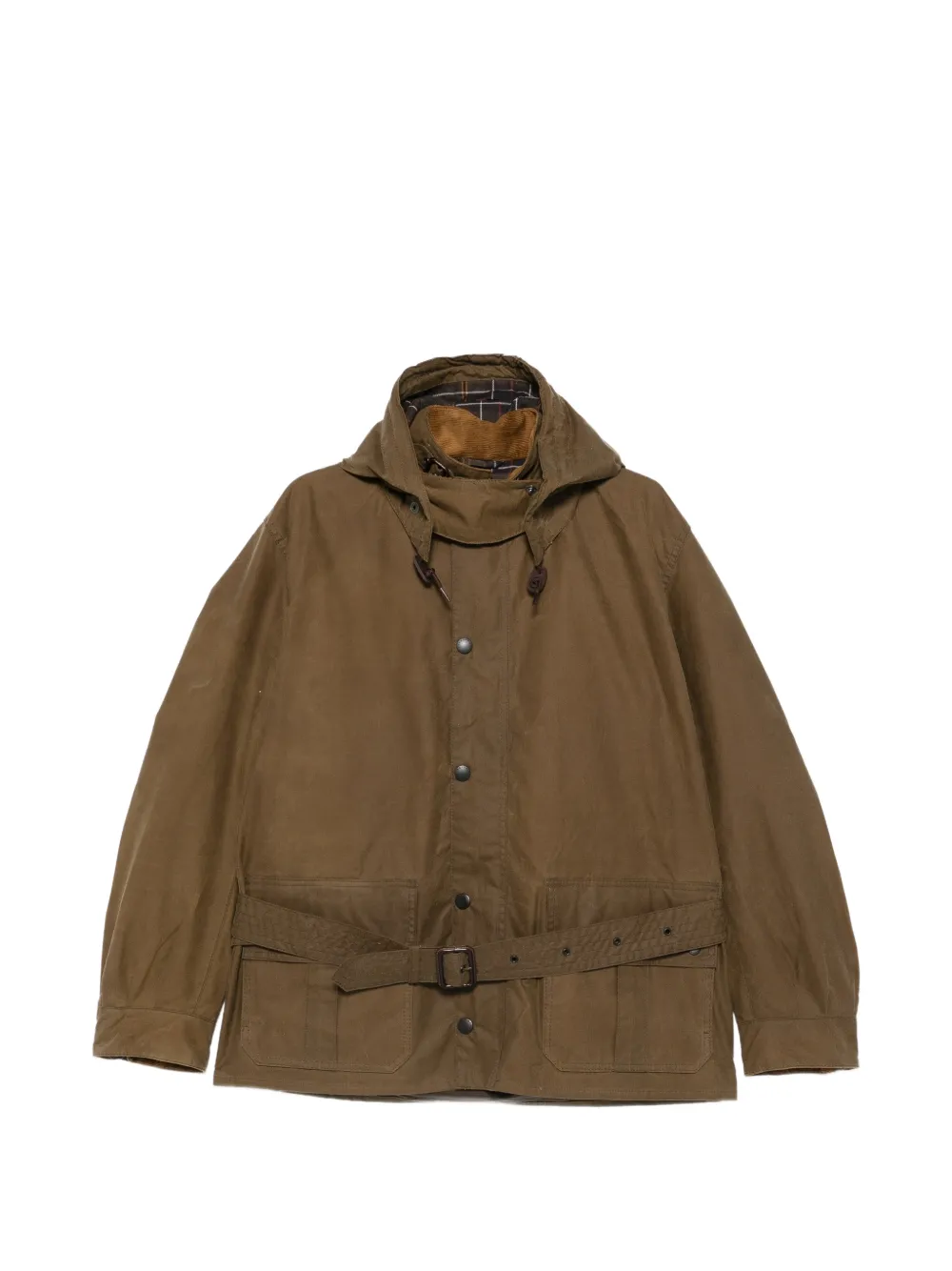 Barbour 우르술라 벨트 후드 재킷 | 브라운 | Image 1