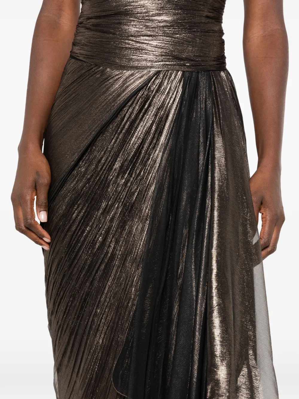 Maria Lucia Hohan Heidi geplooide maxi-jurk Bruin