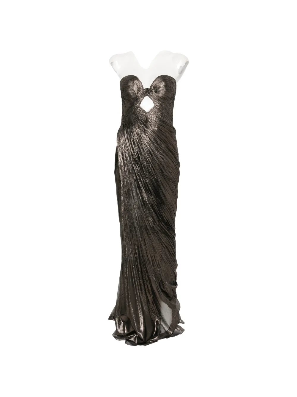 Maria Lucia Hohan Zephyra strapless cut-out maxi dress