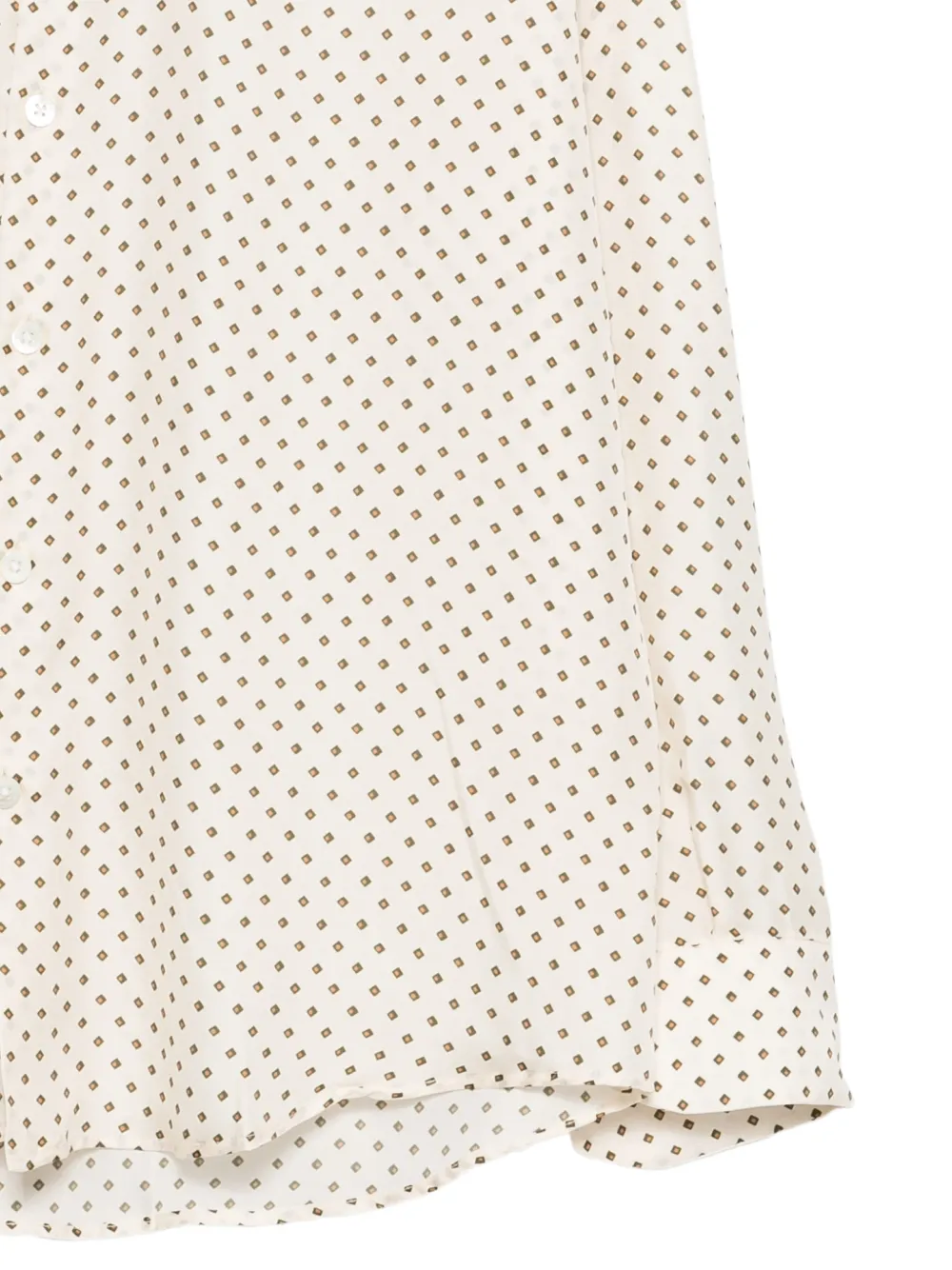 Costumein Jil overhemd met geometrische print Beige
