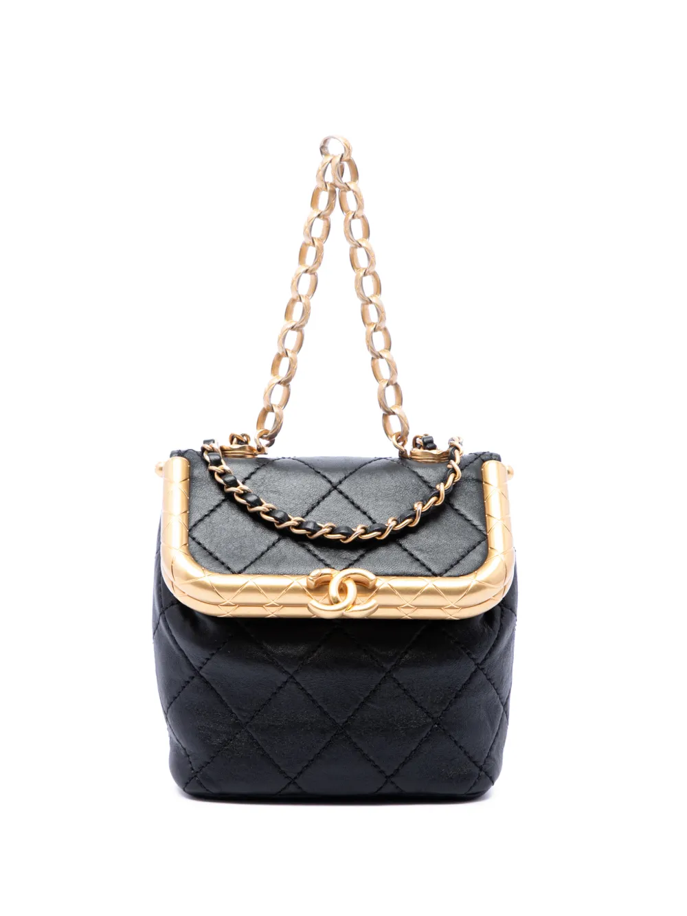 CHANEL Pre-Owned 2020 Micro Quilted Lambskin My Crush Bag satchel - Schwarz