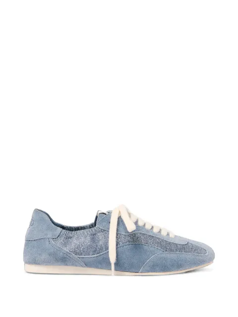 SIMKHAI  Georgie denim-print leather sneakers