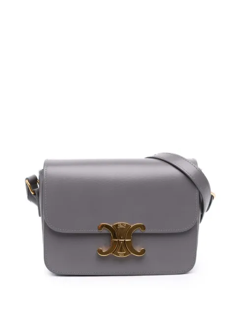 Celine Pre-Owned bolsa crossbody Teen Triomphe de piel de becerro brillante 2024
