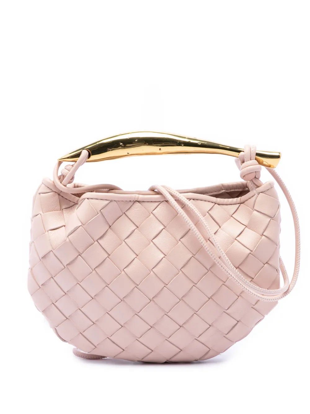 Bottega Veneta Pre-Owned 2012-2026 Baby Lambskin Intrecciato Sardine satchel - Rosa