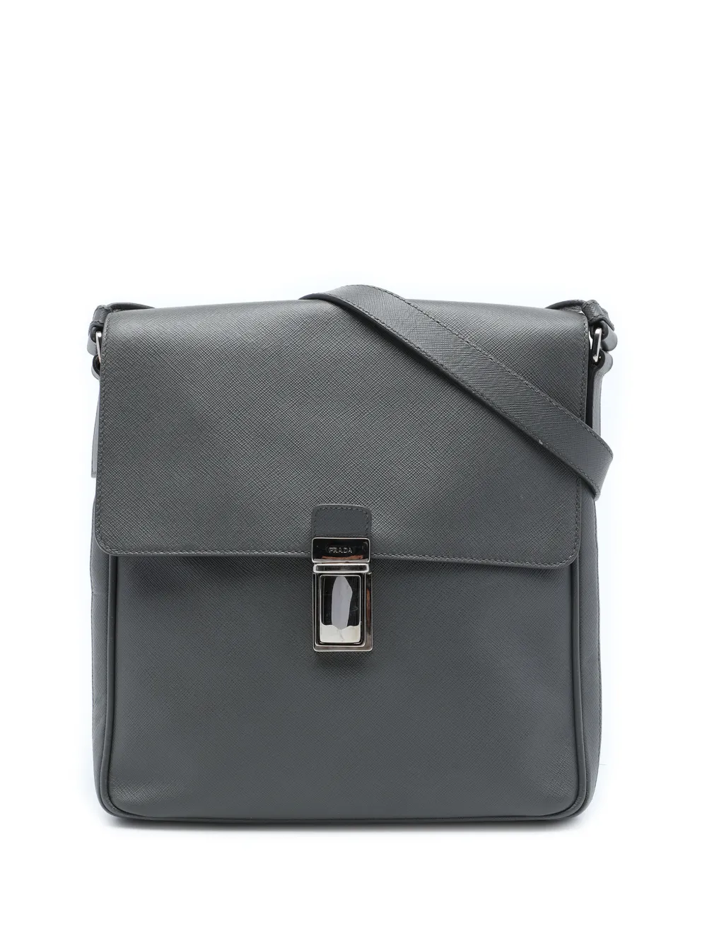 Prada Pre-Owned 2010-2026 Saffiano Travel Messenger Bag crossbody bag - Grigio