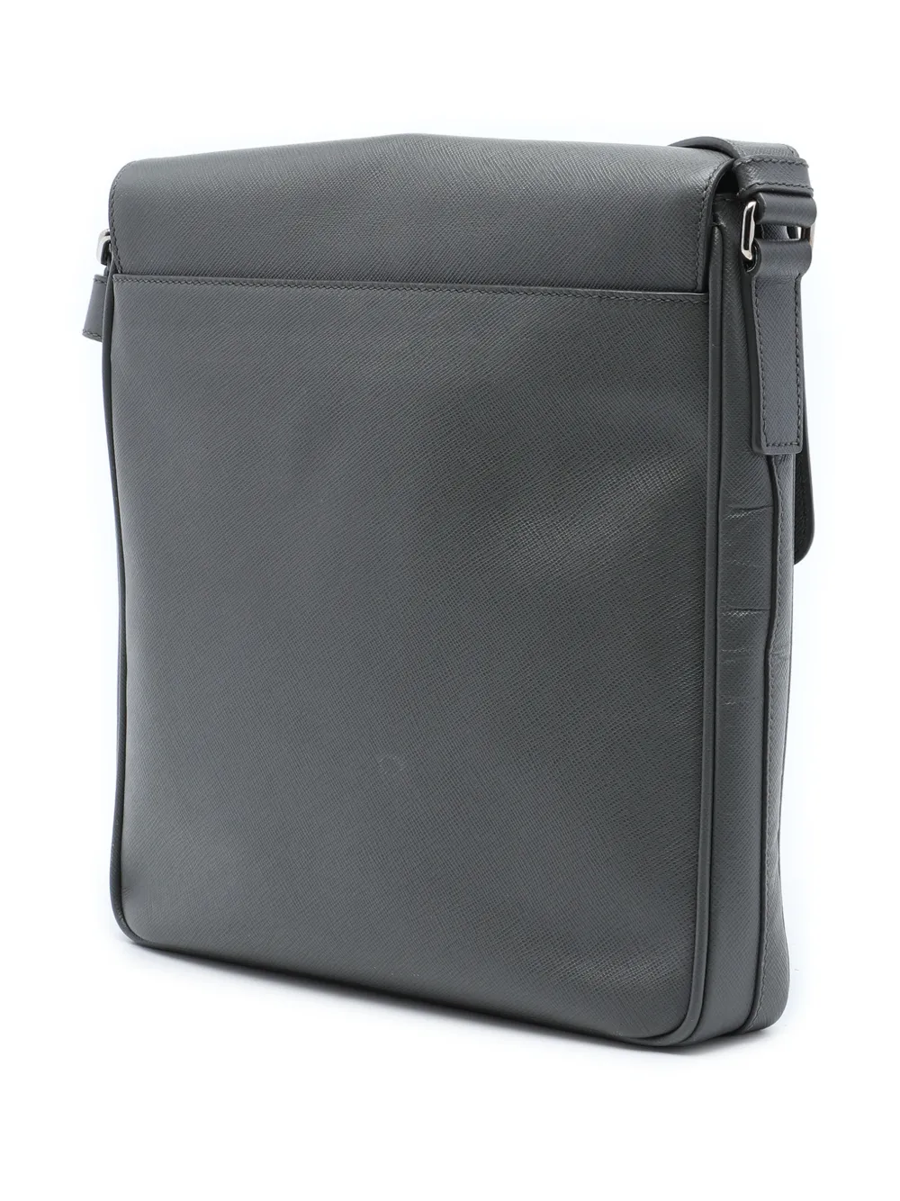 Prada Pre-Owned 2010-2026 Saffiano Travel messengertas Grijs