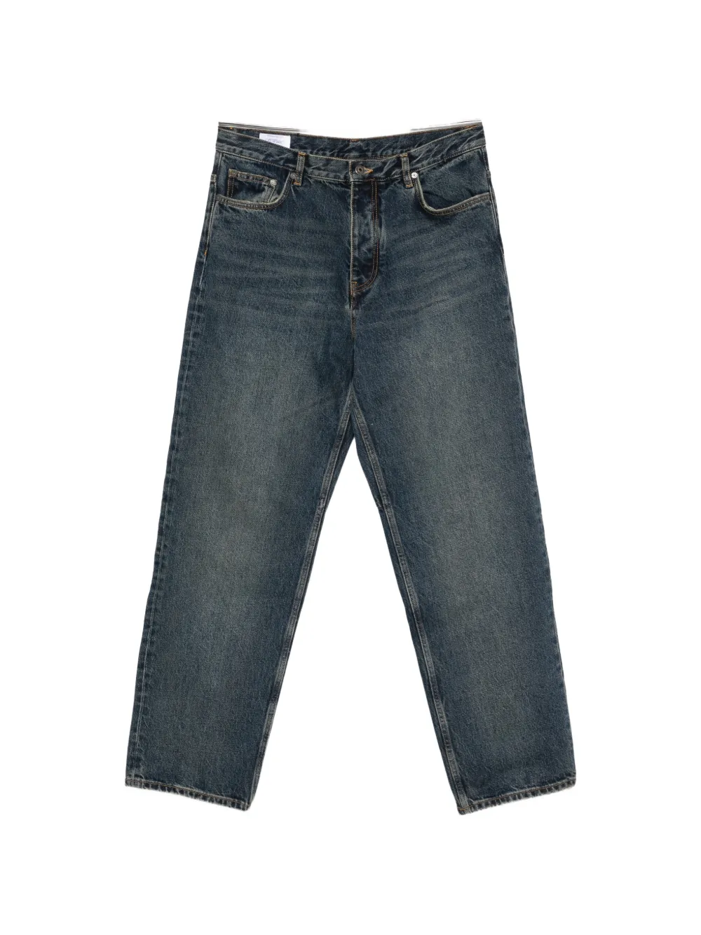Off-White logo-patch jeans