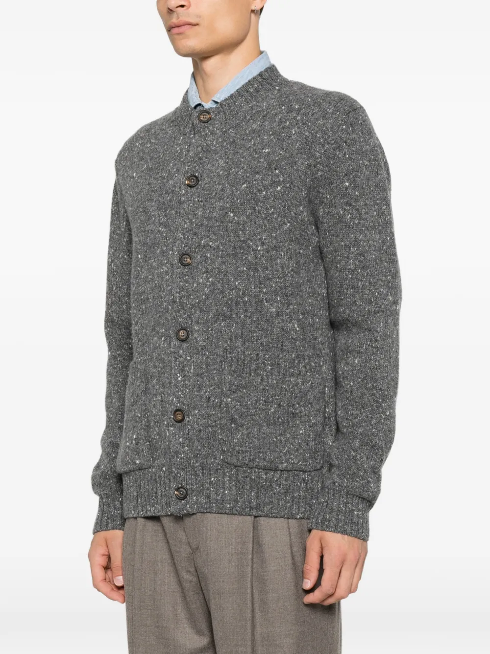 Eleventy Gebreid vest Grijs