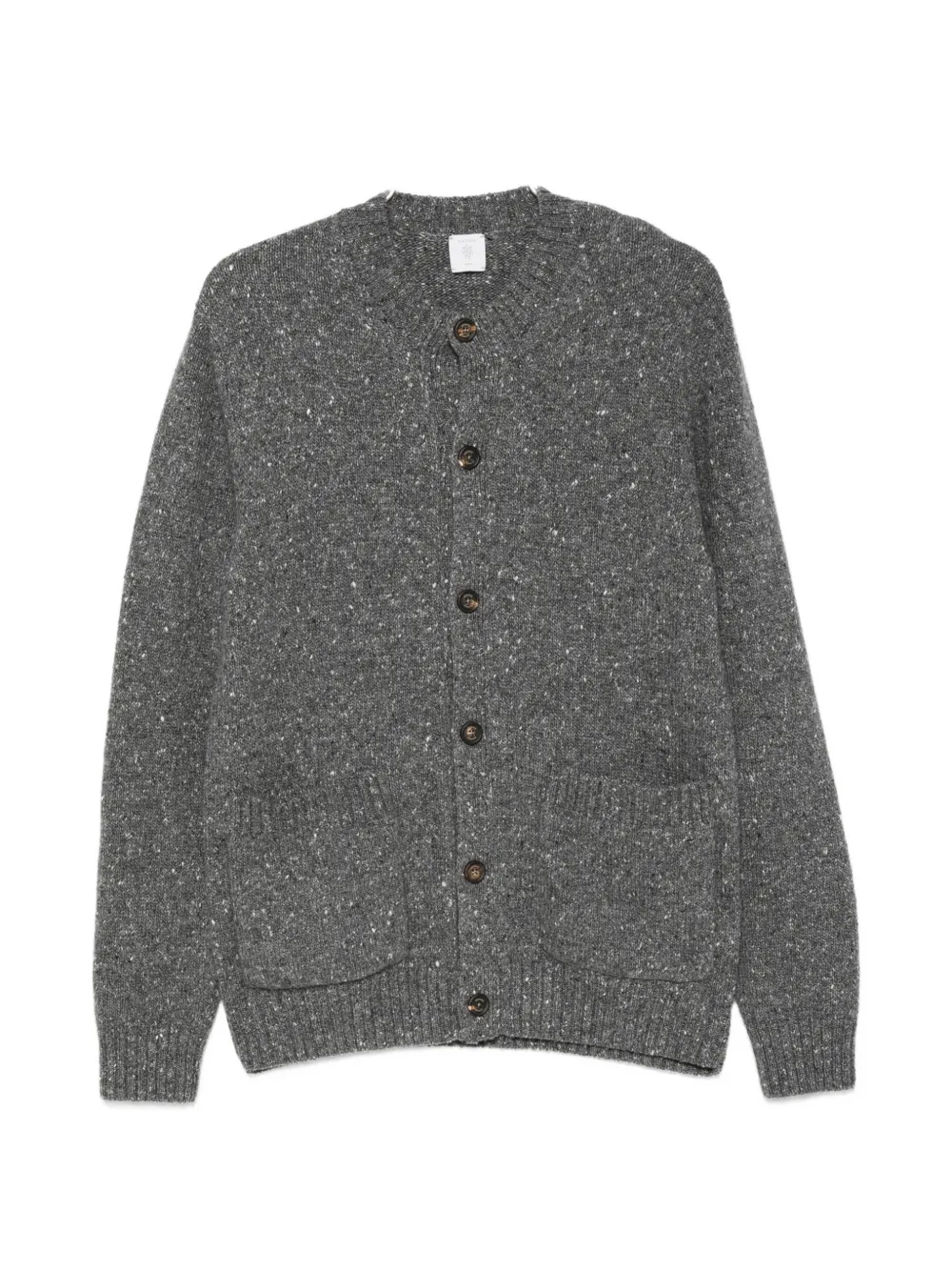 Eleventy marl-knit button-up cardigan - Grigio