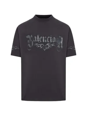Balenciaga BB Icon stencil-print T-shirt | Black | FARFETCH