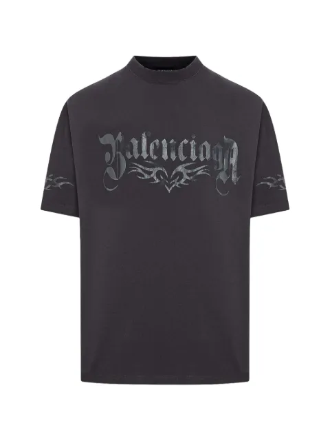 Balenciaga gothic logo-print t-shirt