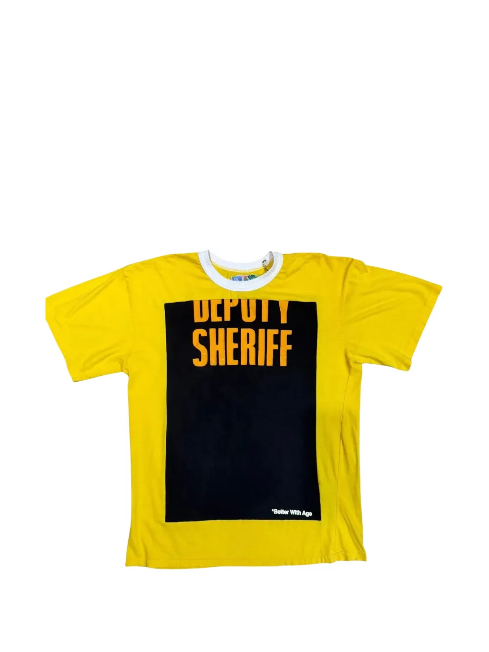 Better with Age Deputy Sheriff slogan-print patch-detail t-shirt