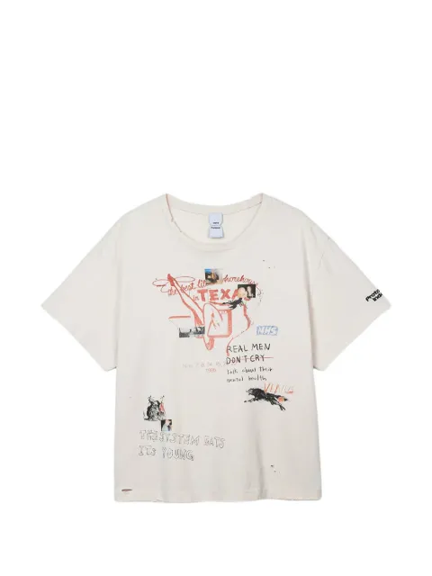 PROTOCOL INDEX hand-drawing washed t-shirt