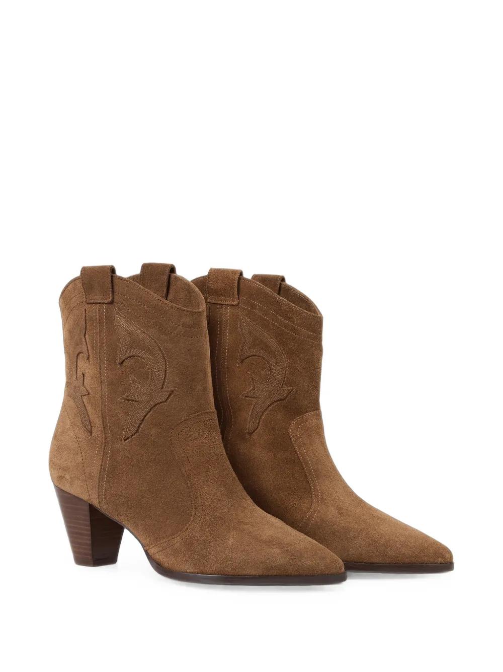 Ba&Sh Casey embroidered western ankle boots Bruin