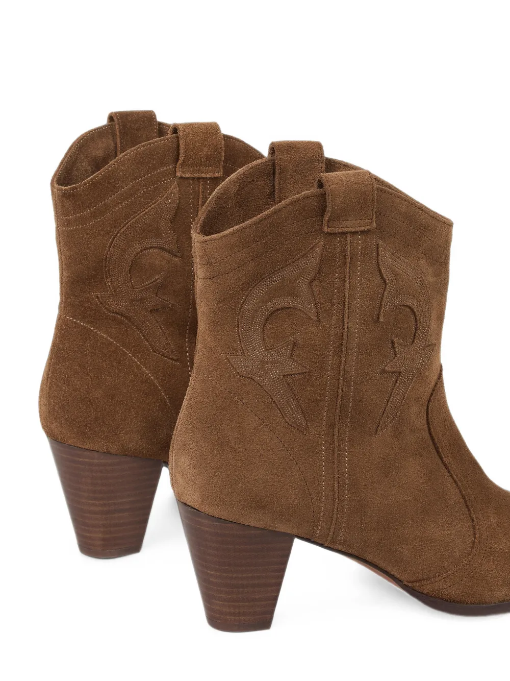 Ba&Sh Casey embroidered western ankle boots Bruin