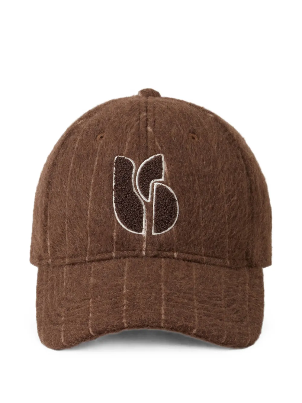 Ba&Sh Cappello da baseball Hugo gessato - Marrone