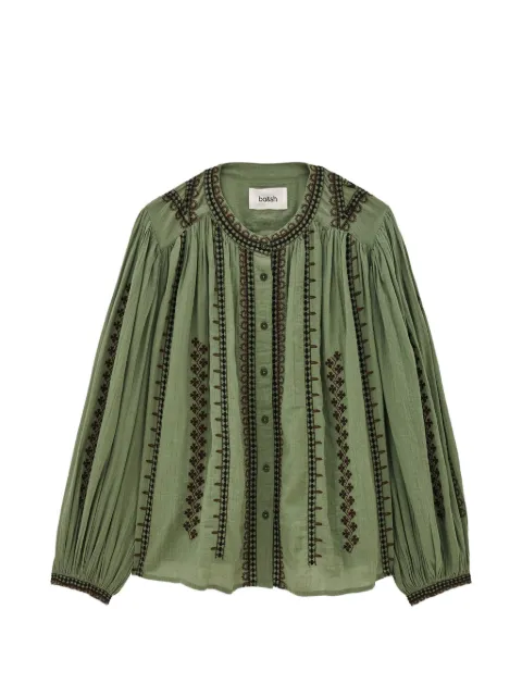 Ba&Sh Mona embroidered long-sleeved shirt