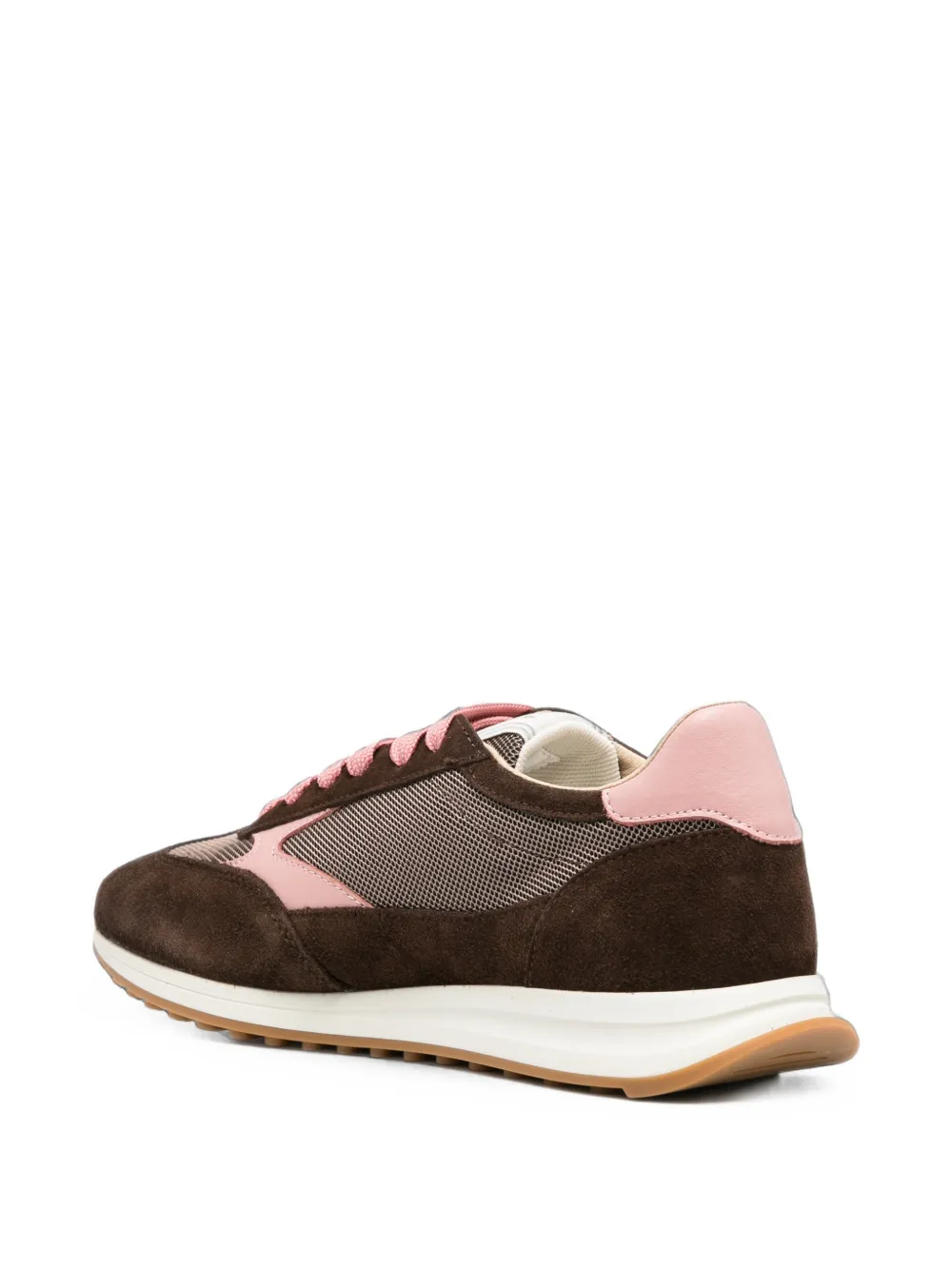 Furla suede mesh sneakers Bruin