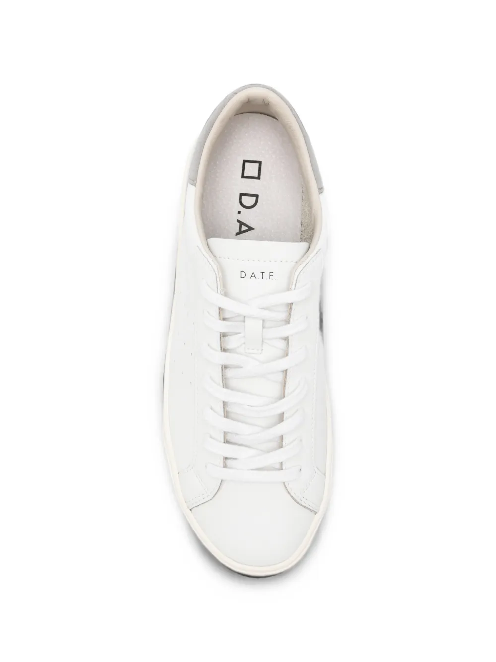D.A.T.E. perforated panelled sneakers Wit