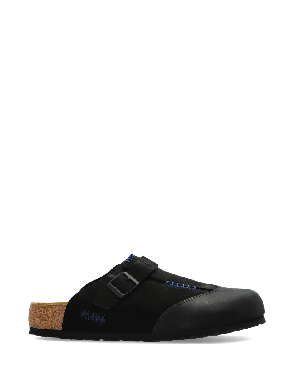 BIRKENSTOCK 1774 Mules Boston Andererror con fibbia - Nero