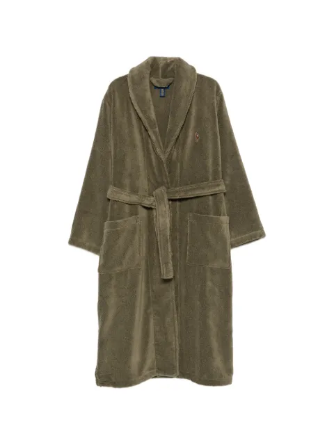 Polo Ralph Lauren logo-embroidered belted bath robe