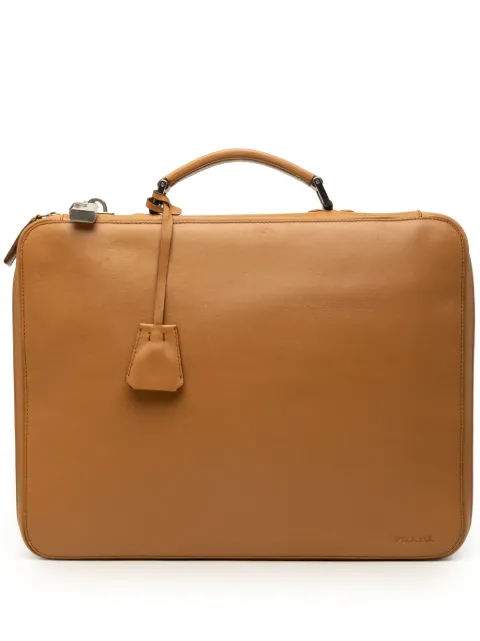 Prada Pre-Owned 1970-1980 Leather business bag