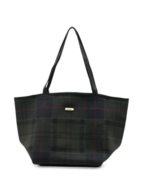 Barbour Tartan tote bag
