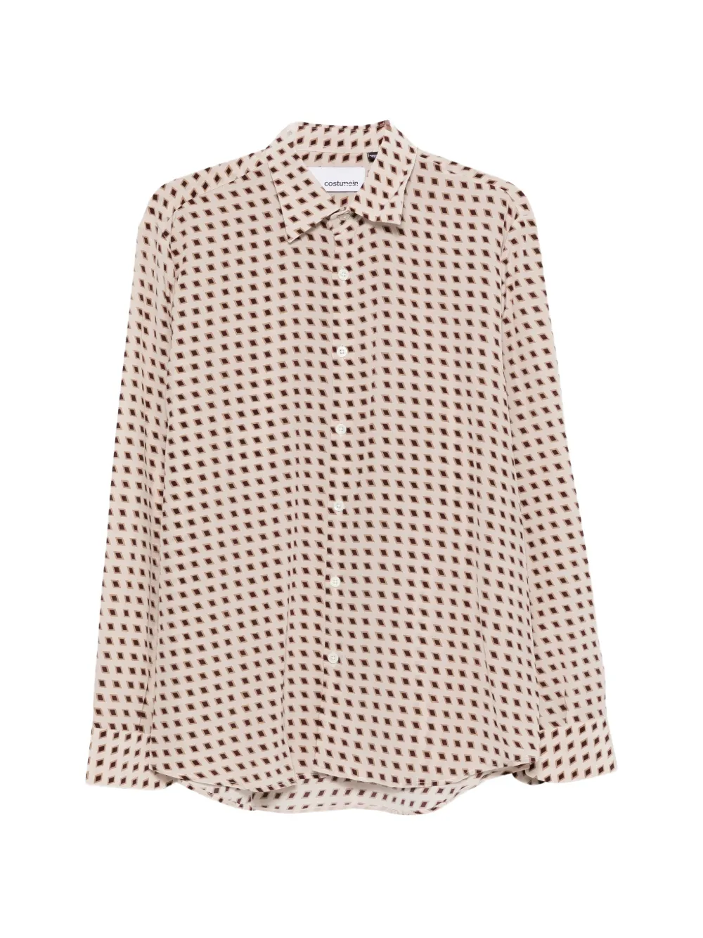 Costumein Jil geometric-print long-sleeve shirt
