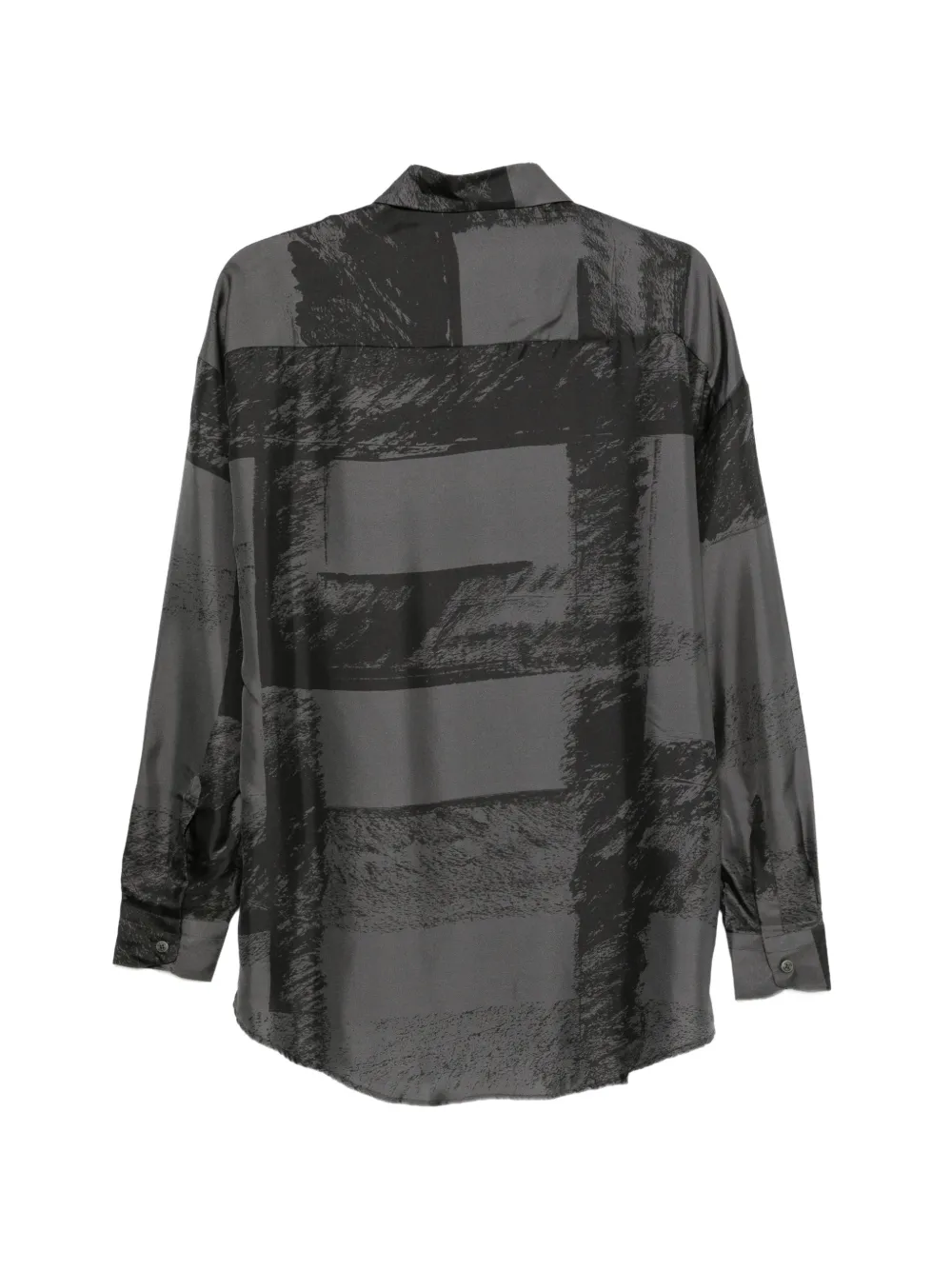 Costumein Overhemd met abstracte print Grijs