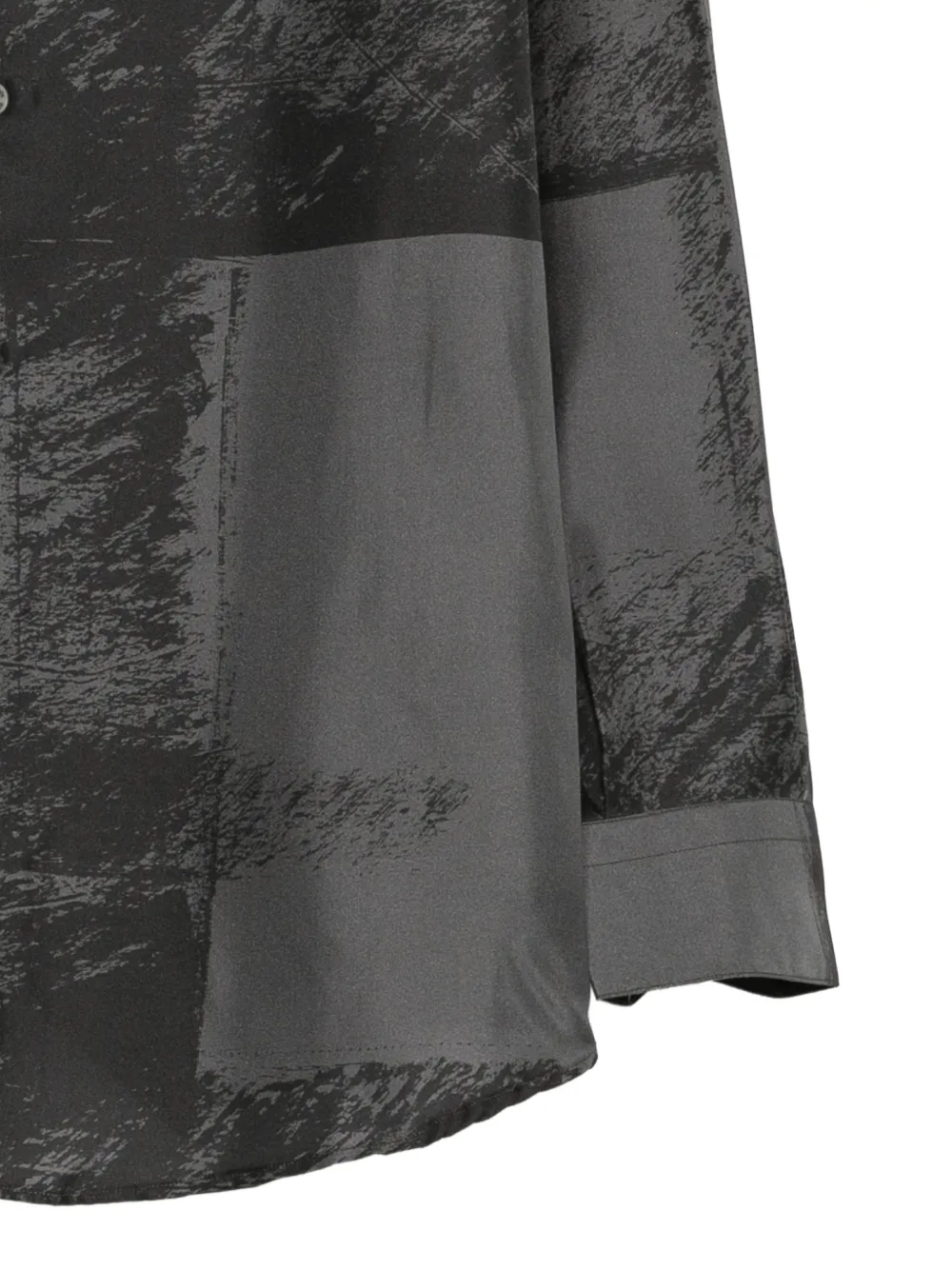 Costumein Overhemd met abstracte print Grijs