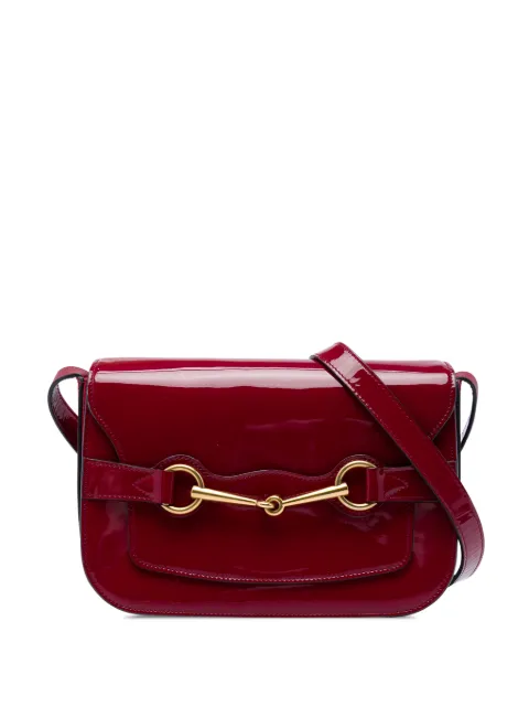 Gucci Pre-Owned 2016-2026 Patent Bright Bit Flap crossbody bag
