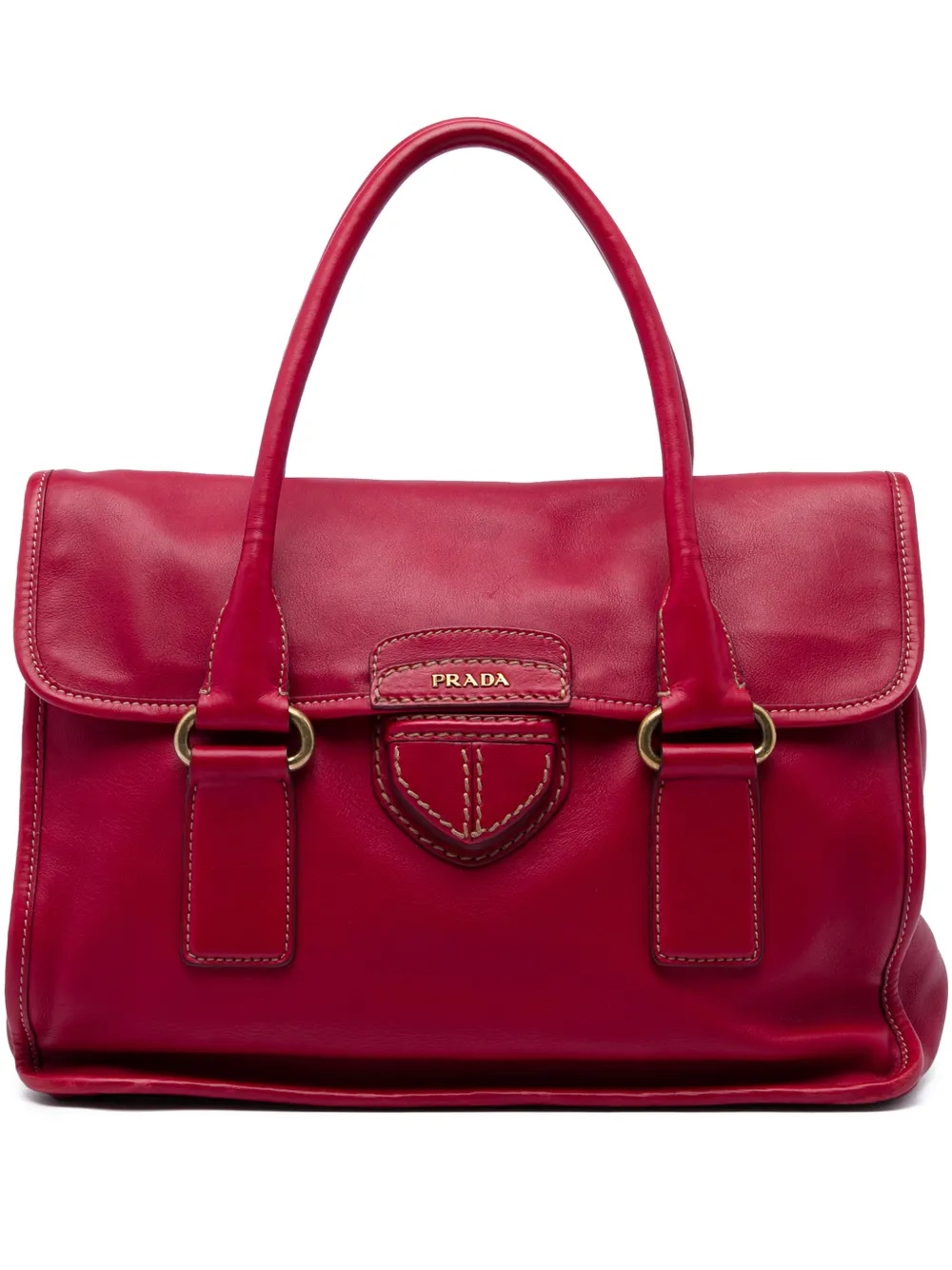 Prada Pre-Owned 2000-2026 City Calf handbag - Rosso