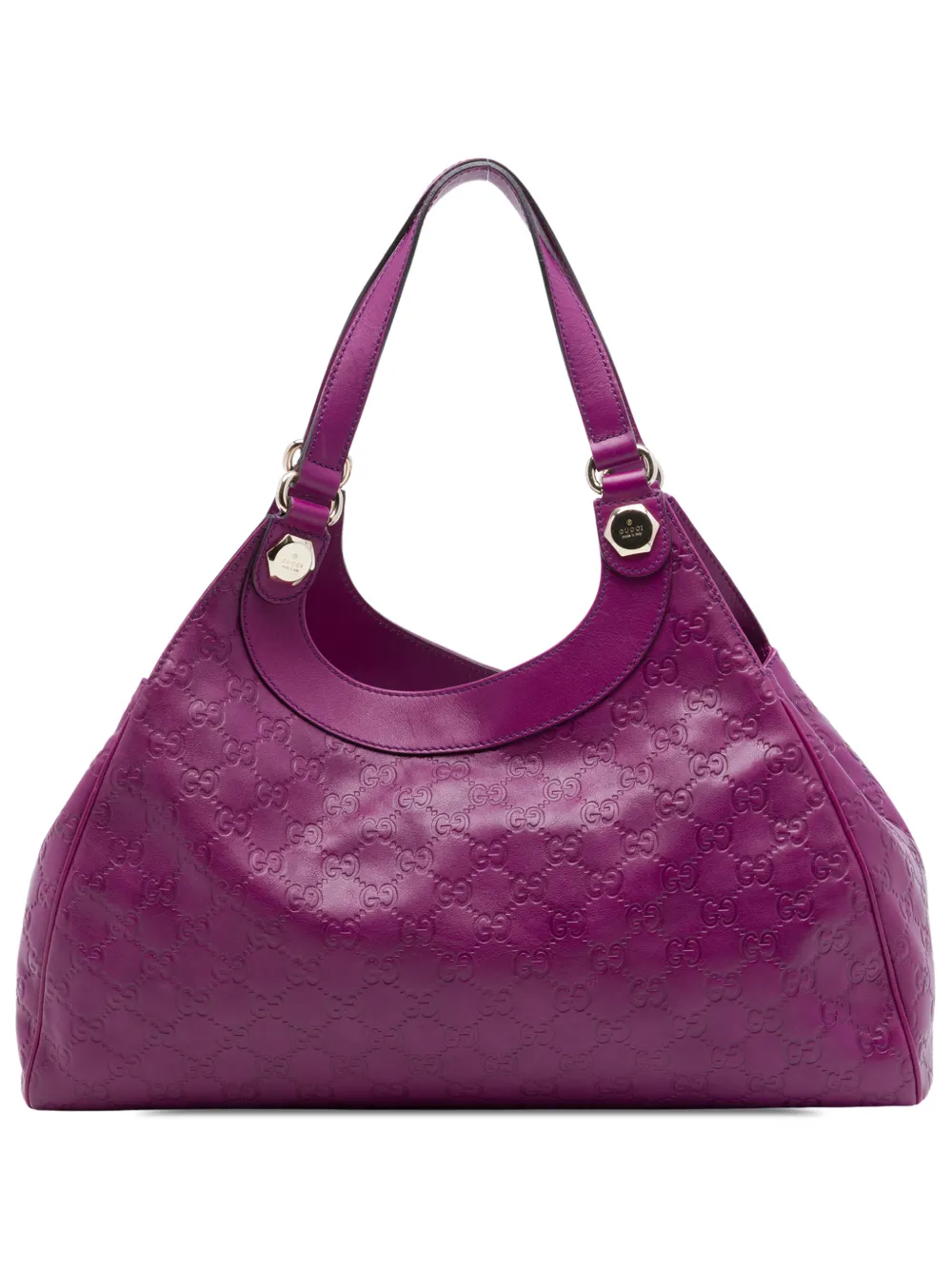 Gucci Pre-Owned 2016-2026 Guccissima Charmy shoulder bag - Viola