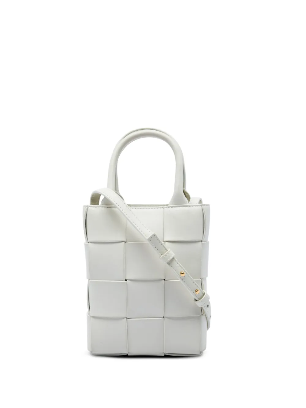 Bottega Veneta Pre-Owned 2012-2026 Mini Maxi Nappa Intrecciato North South Casette Tote satchel - Bianco