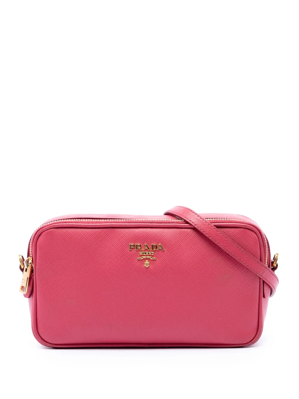 Prada Pre-Owned Borsa a tracolla mini in pelle Saffiano 2010-2026 - Rosa