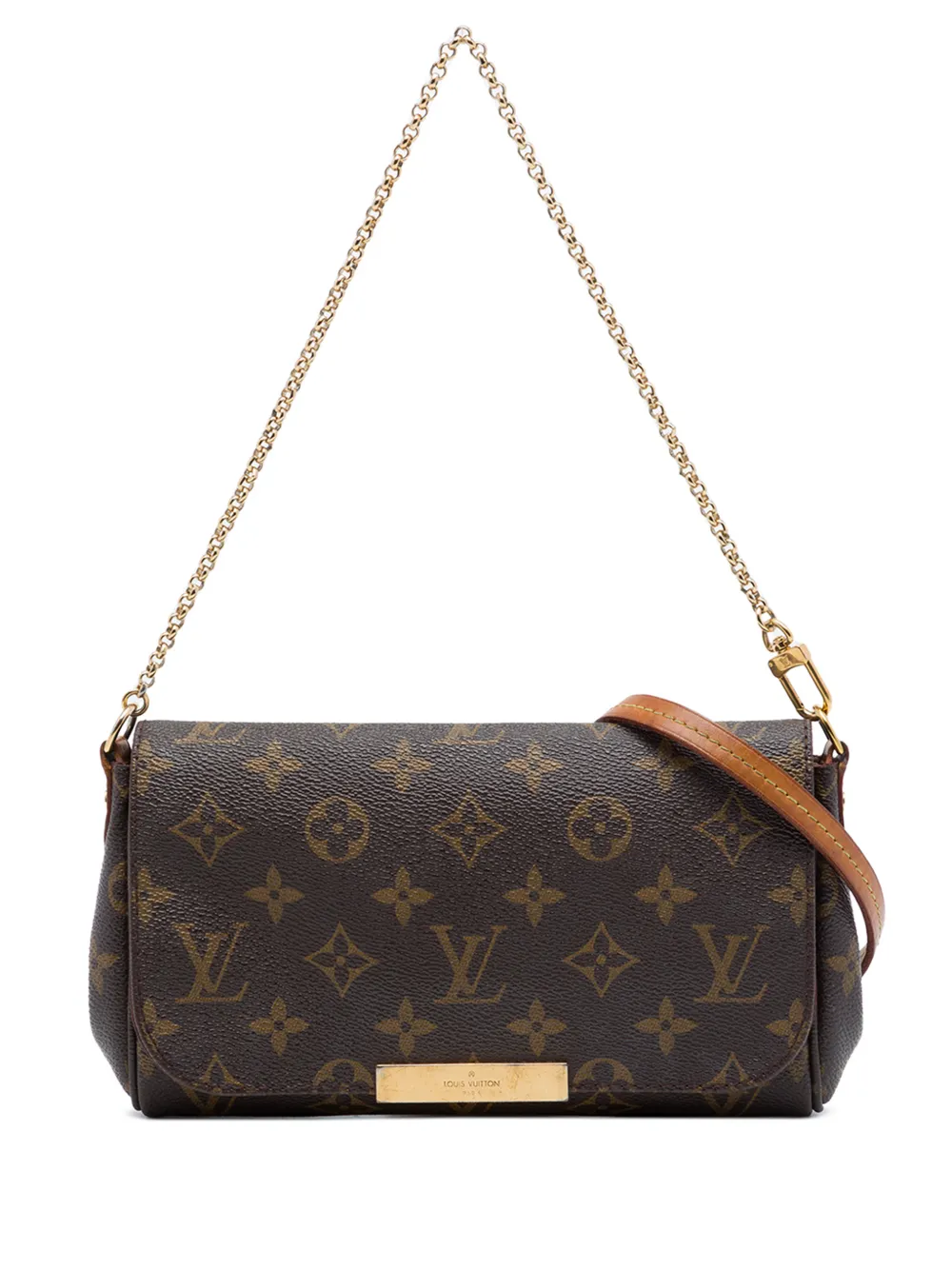 Louis Vuitton Pre-Owned 2017 MM Favorite Satchel-Tasche mit Monogramm - Braun