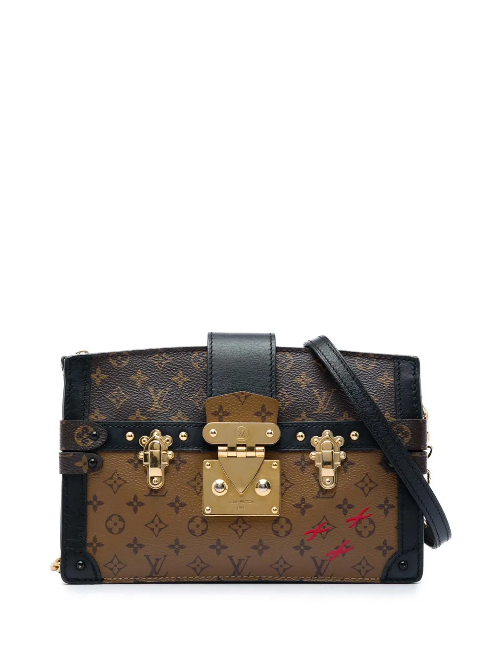 Louis Vuitton Pre-Owned 2000-2026 Monogram Reverse Trunk Clutch crossbody bag - Marrone