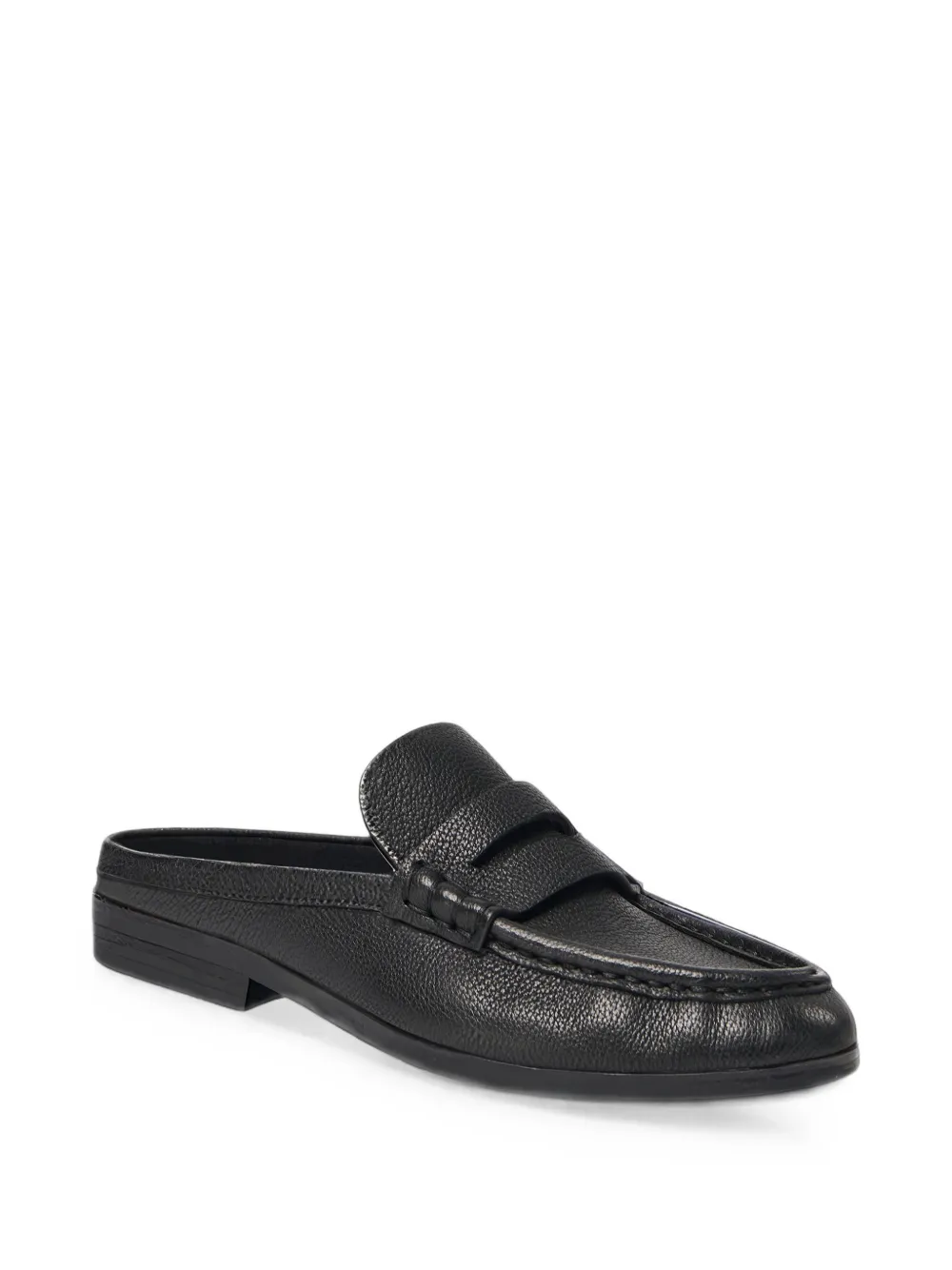 SIMKHAI Dean pebbled leather mules Zwart