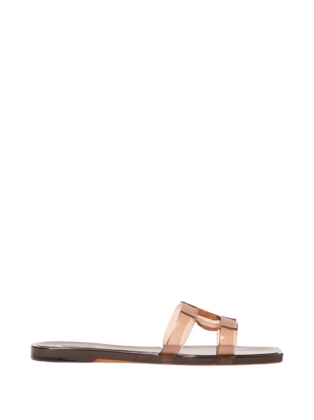 SIMKHAI Monogram Jelly slides - Braun