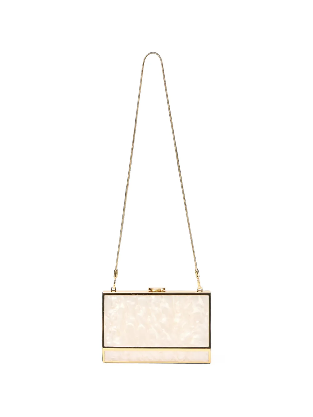 SIMKHAI Maddox marbled clutch bag - Bianco