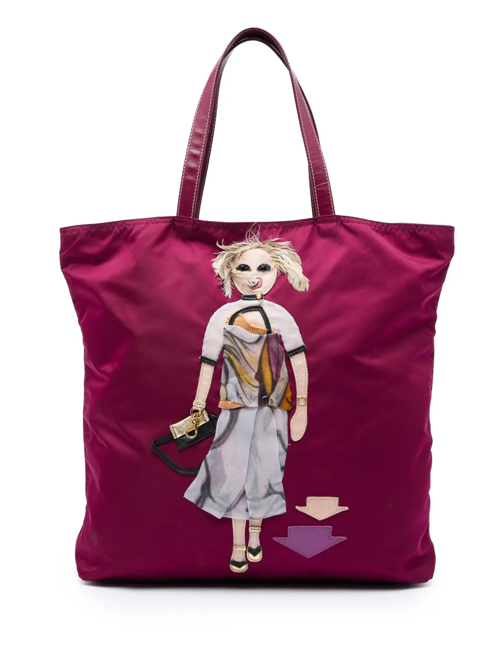 Prada Pre-Owned 2013-2026 Tessuto Robot Doll tote bag - Viola