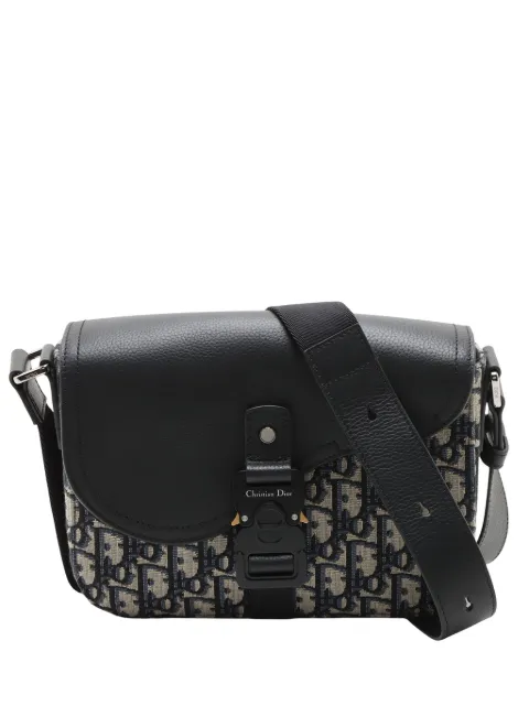 Christian Dior Pre-Owned petite sacoche Saddle Messenger Bag en toile à motif Oblique (2020-2026)
