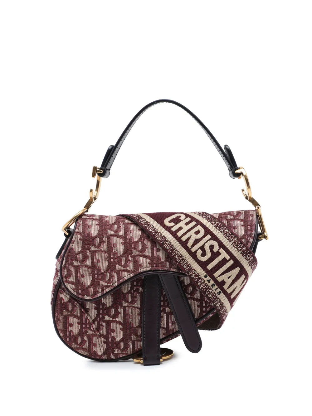 Christian Dior Pre-Owned 2019 mini Oblique Satchel-Tasche aus Canvas - Rot