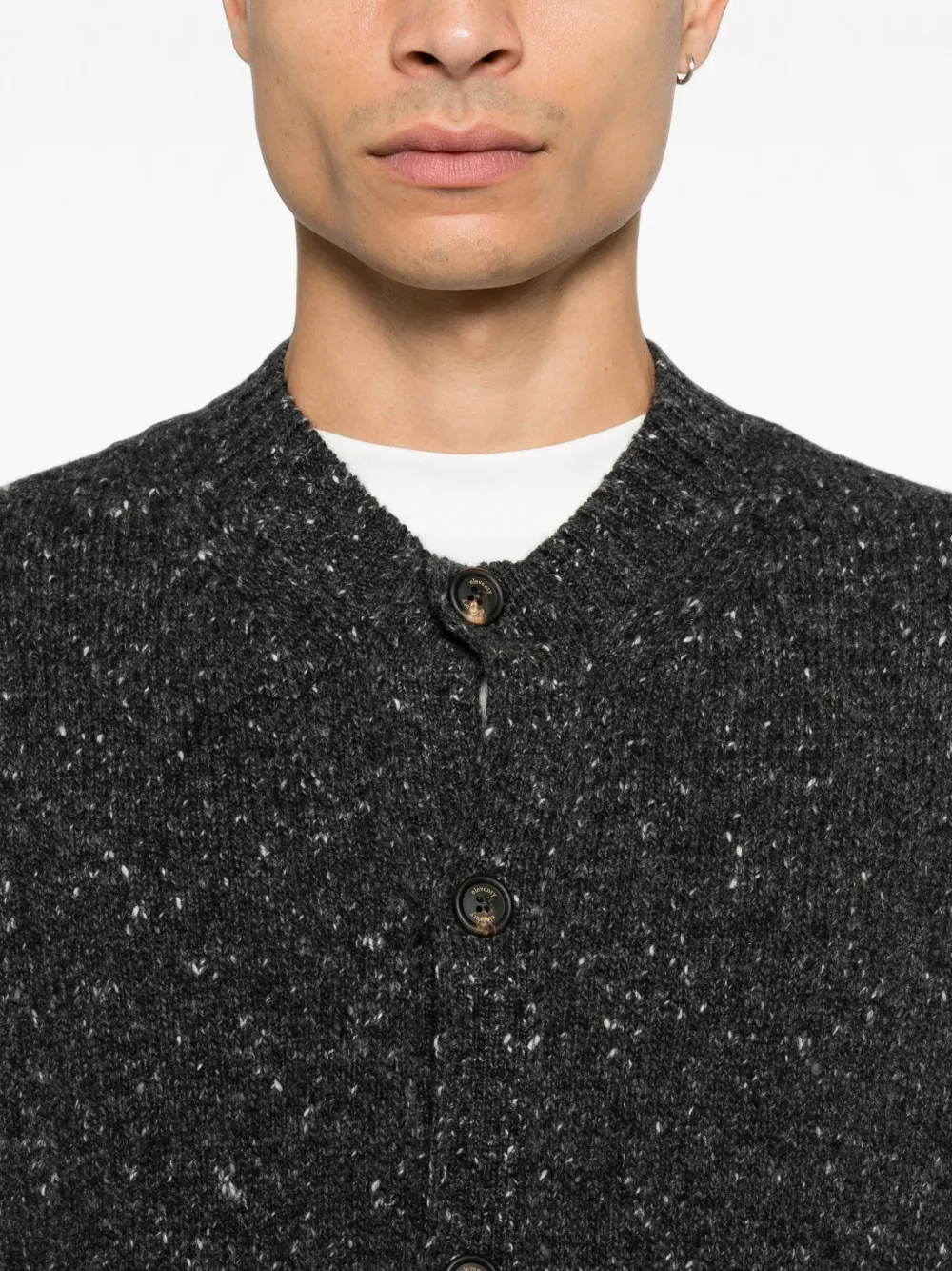 Eleventy Button-up vest Grijs