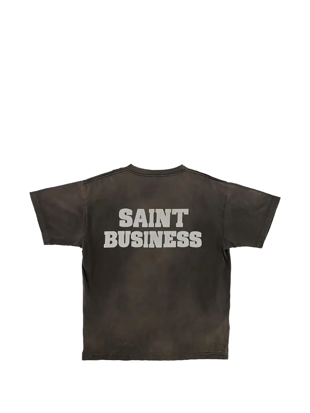SAINT MXXXXXX logo-print cotton t-shirt Zwart