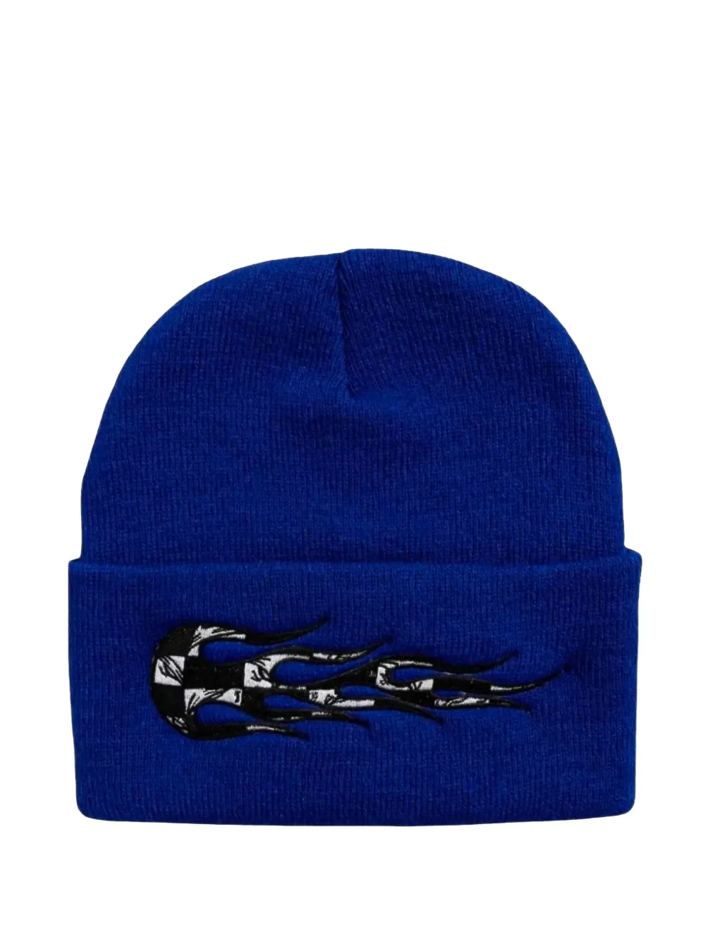 Anti Promo Stay Fast Patch Beanie Hat In Blue
