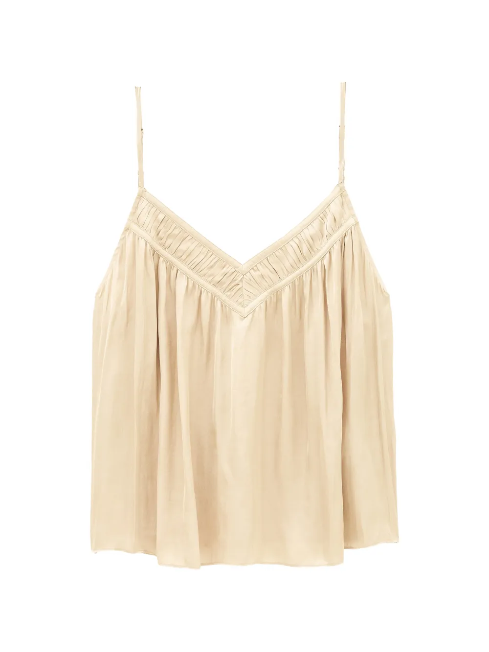 Ba&Sh Clovis ruched camisole blouse - Toni neutri