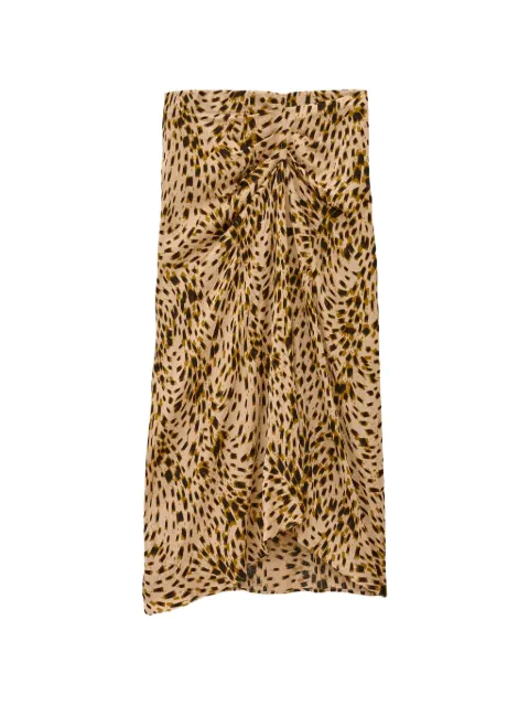 Ba&Sh Hoema leopard-print midi skirt